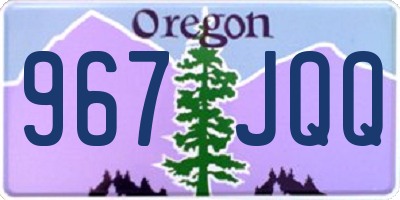 OR license plate 967JQQ