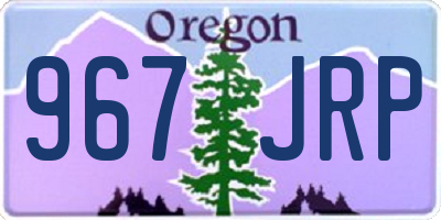 OR license plate 967JRP