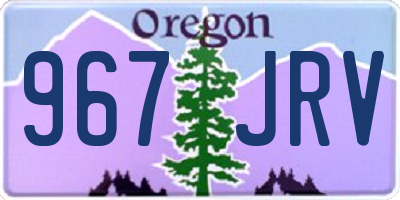 OR license plate 967JRV