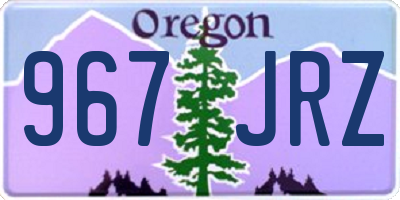 OR license plate 967JRZ