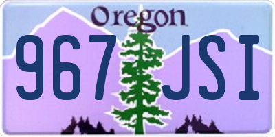 OR license plate 967JSI