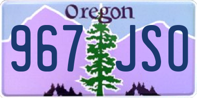 OR license plate 967JSO