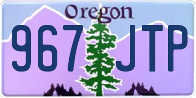 OR license plate 967JTP