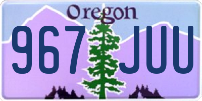 OR license plate 967JUU