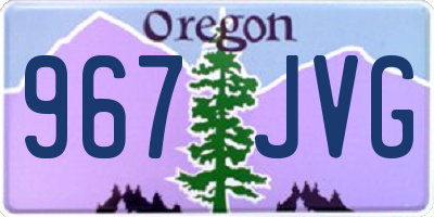 OR license plate 967JVG