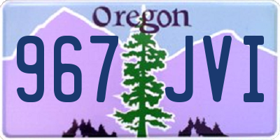 OR license plate 967JVI