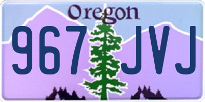 OR license plate 967JVJ