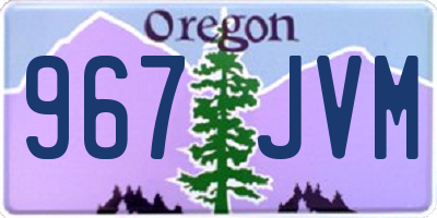OR license plate 967JVM