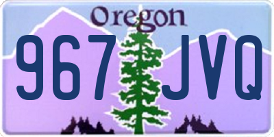 OR license plate 967JVQ