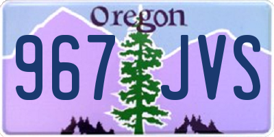 OR license plate 967JVS