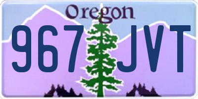 OR license plate 967JVT