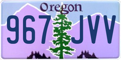 OR license plate 967JVV