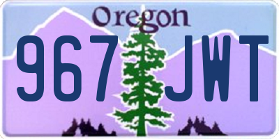 OR license plate 967JWT