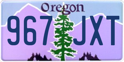 OR license plate 967JXT