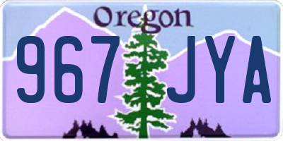 OR license plate 967JYA