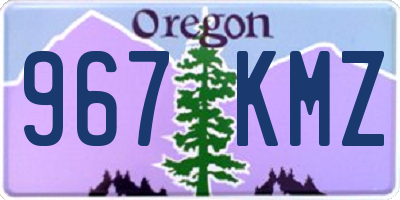 OR license plate 967KMZ
