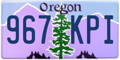 OR license plate 967KPI