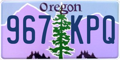 OR license plate 967KPQ