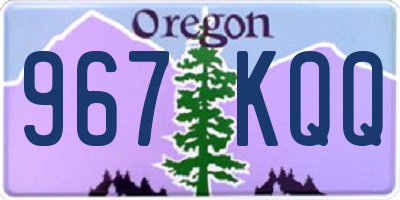 OR license plate 967KQQ