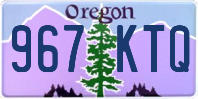 OR license plate 967KTQ