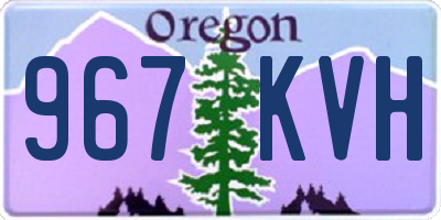 OR license plate 967KVH