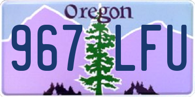 OR license plate 967LFU