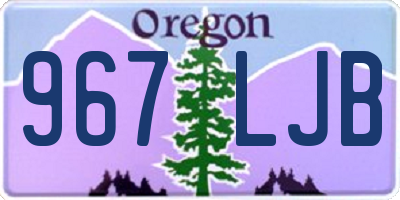 OR license plate 967LJB