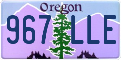 OR license plate 967LLE