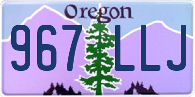 OR license plate 967LLJ