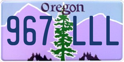 OR license plate 967LLL