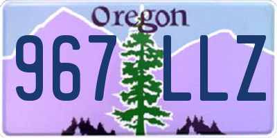 OR license plate 967LLZ