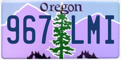 OR license plate 967LMI