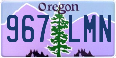OR license plate 967LMN
