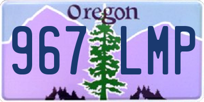 OR license plate 967LMP