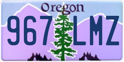 OR license plate 967LMZ