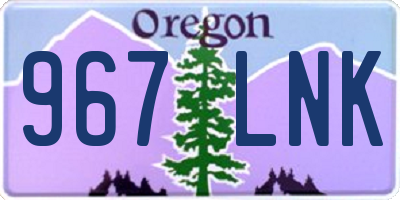 OR license plate 967LNK
