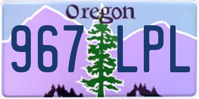 OR license plate 967LPL