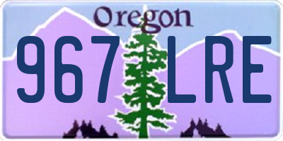 OR license plate 967LRE