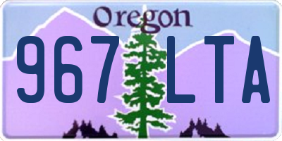 OR license plate 967LTA