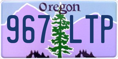 OR license plate 967LTP