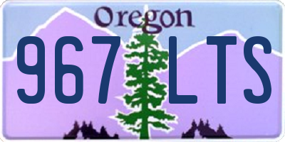 OR license plate 967LTS