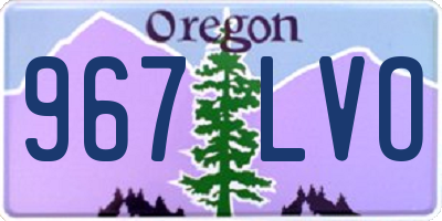 OR license plate 967LVO