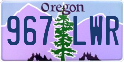 OR license plate 967LWR