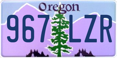 OR license plate 967LZR
