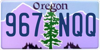 OR license plate 967NQQ