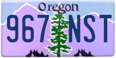OR license plate 967NST