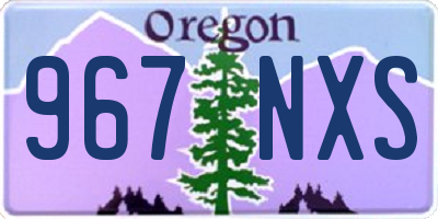 OR license plate 967NXS