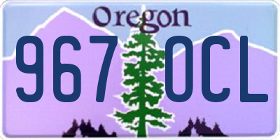 OR license plate 967OCL