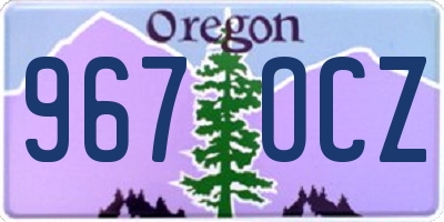 OR license plate 967OCZ