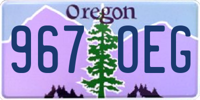 OR license plate 967OEG
